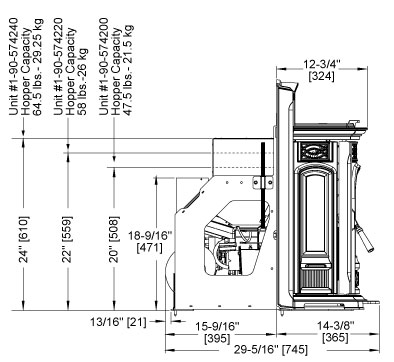 Harman Accentra 52i Pellet Insert - Monroe Fireplace