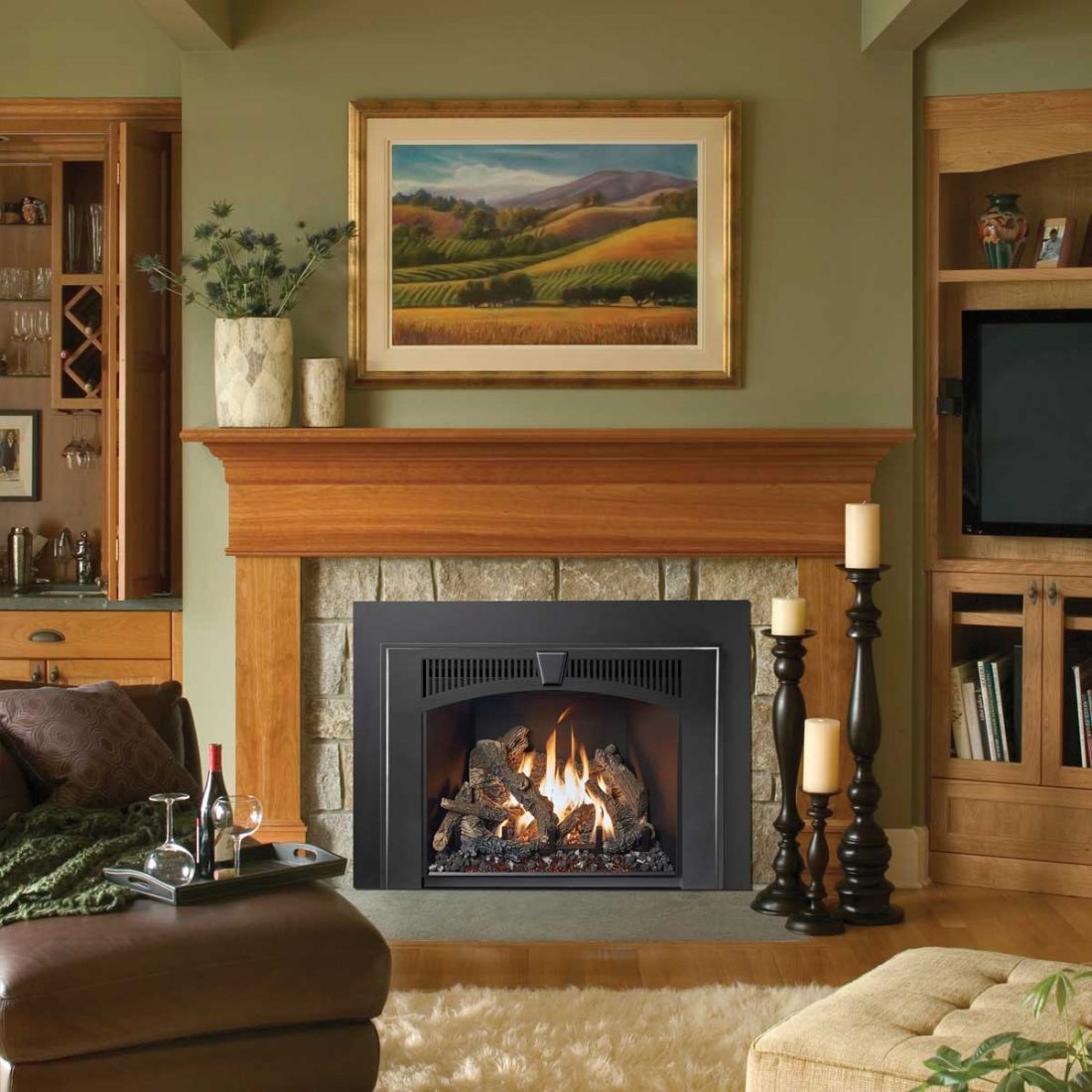 Lopi 616 Deluxe Gas Insert - Monroe Fireplace