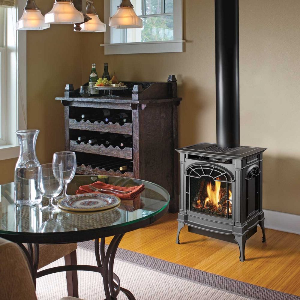 Lopi Northfield Radiant Plus MV Small Gas Stove - Monroe Fireplace