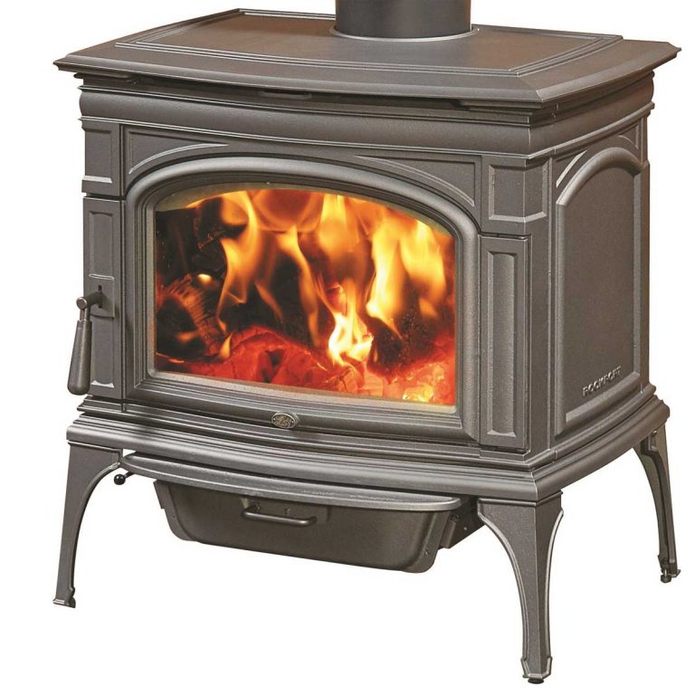 Lopi Rockport HybridFyre Cast Iron Wood Stove Monroe Fireplace